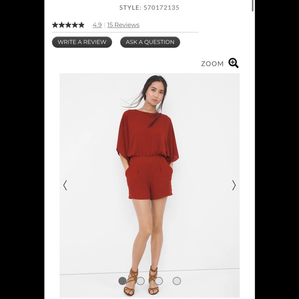 WHBM Rust colored Romper